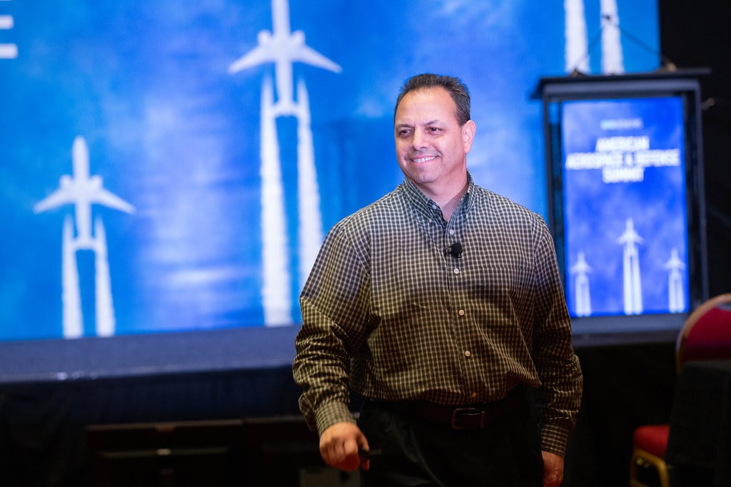 Greg McDavids at the American Aerospace and Defense Summit speaking about Supply Chain Resilience in the A&D industry.