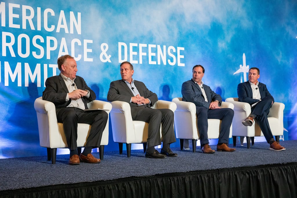 Jeff Place from Raytheon Technologies, Peter Lengyel from Sanfran, John Baylouny from Leonardo DRS, and Paul Koether from Lockheed Martin