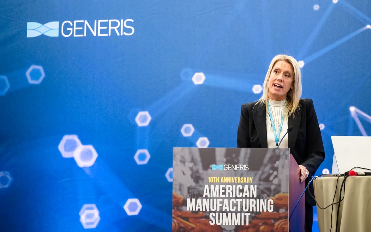 Valerie Ells, VP, Client Services from Talent Solutions RPO speaking at the American Manufacturing Summit 2024