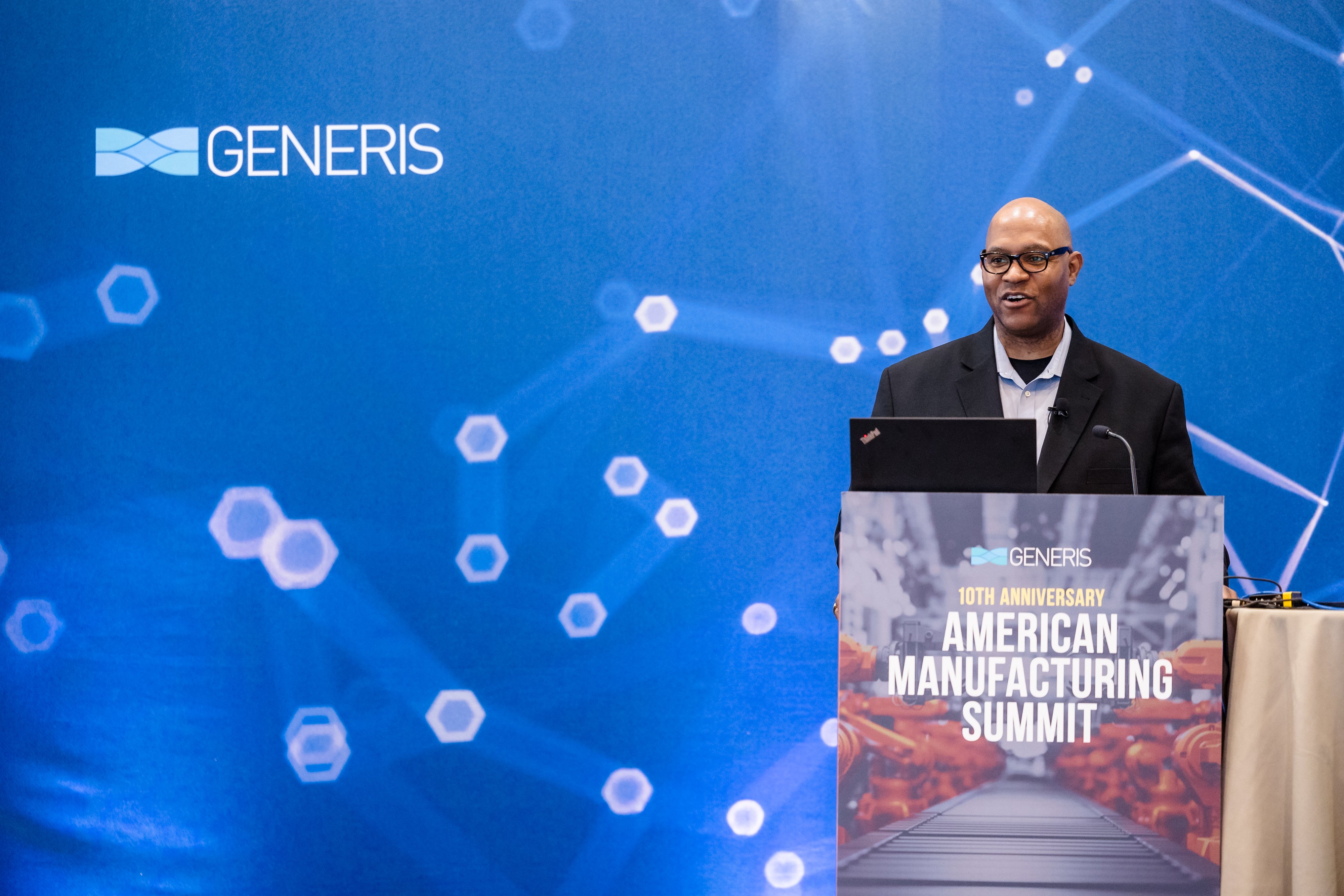 Hakim Richard Savoy, VP, Global Manufacturing from Kimberly-Clark speaking at the American Manufacturing Summit 2024