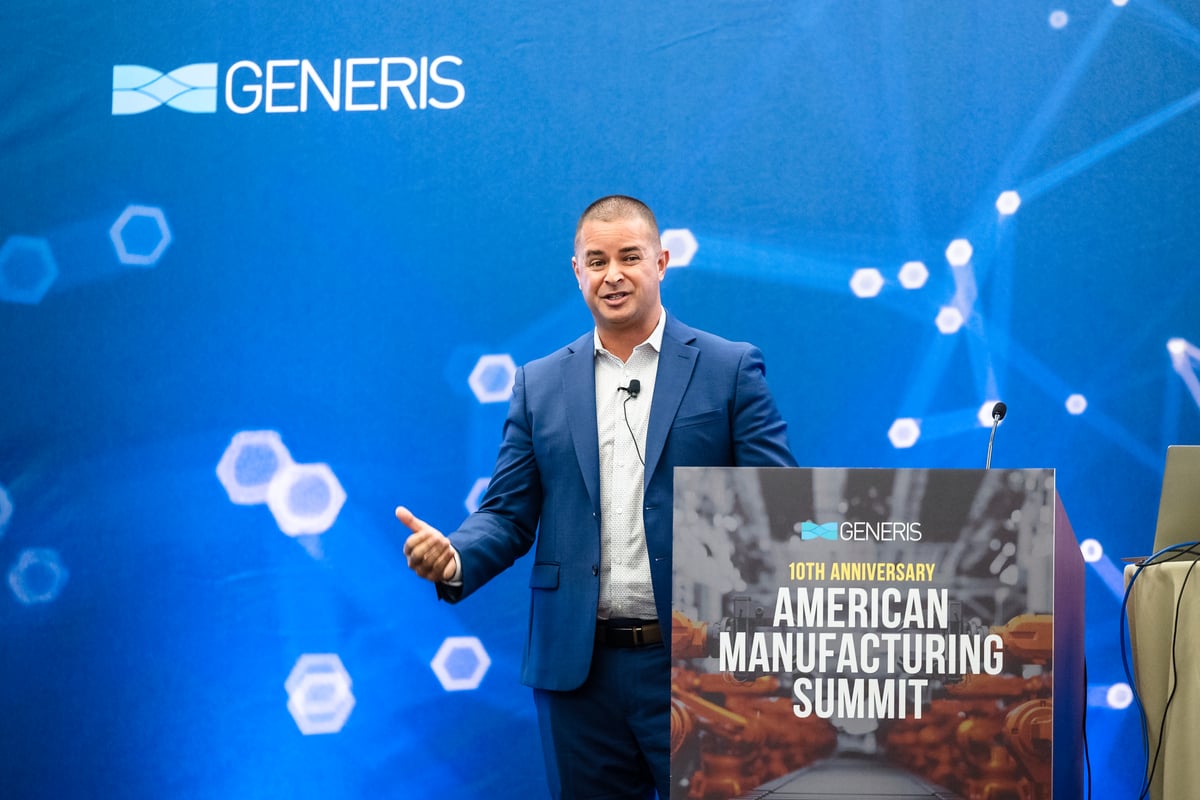 Ivan Lugo, VP, Worldwide Engineering from Edward Lifesciences speaking at the American Manufacturing Summit 2024