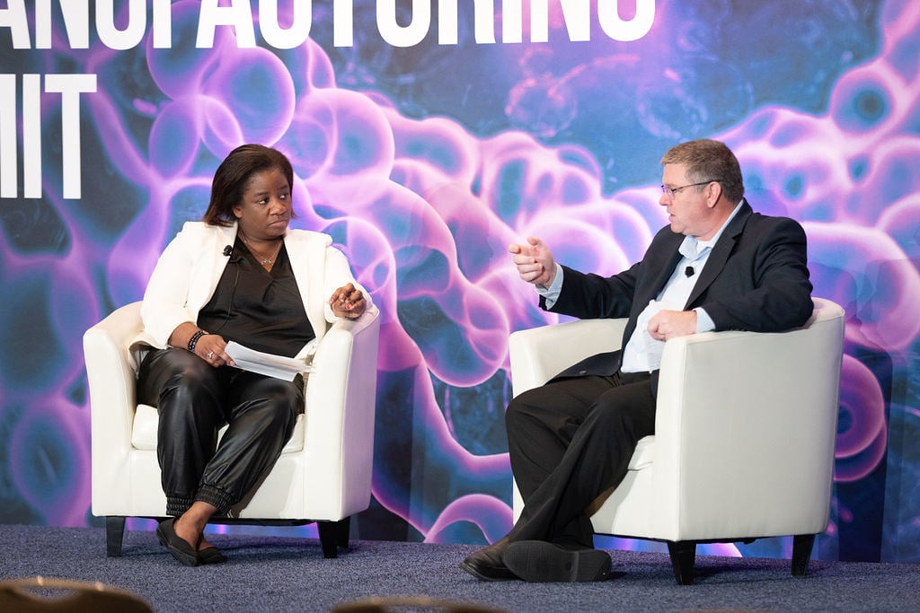 Thomas Potgieter, SVP, Cell Therapy Development and Operations, and Imara Charles, VP, Process and Digital Excellence, Global Supply Chain at Bristol Myers Squibb